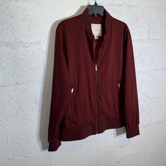 Calvin Klein Men's Matte Bomber Jacket - Rusted Rut - Small $129 - Picture 4 of 8